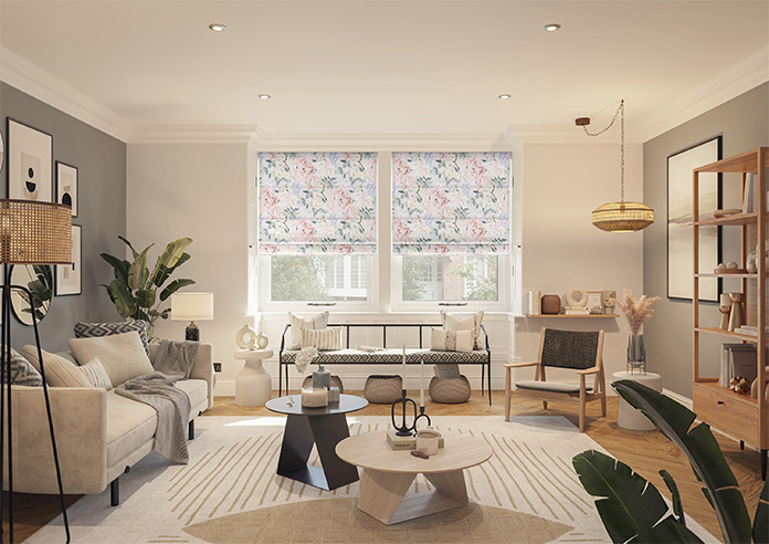 Wisteria, Blush - Roman Blind - Image 8
